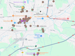 Tarnów - Lengyelország - Kocsmaturista térkép
